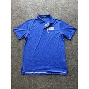 PETER MILLAR Crown Sport Worth A Shot Performance Jersey Polo Shirt SAPP Sz L